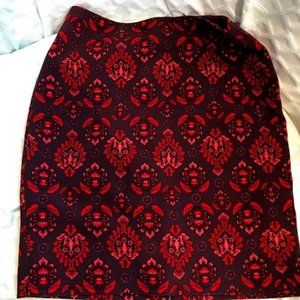 Ann Taylor - Short Red Pencil Skirt